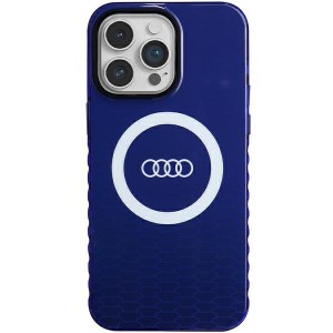 Audi iPhone 14 Pro Max Hülle Case MagSafe IML Q5 Logo Blau