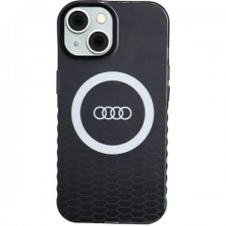 Audi iPhone 15, 14, 13 Hülle Case MagSafe IML Q5 Logo Schwarz