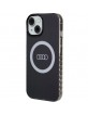 Audi iPhone 15, 14, 13 Case MagSafe IML Q5 Logo Black