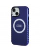 Audi iPhone 15, 14, 13 Hülle Case MagSafe IML Q5 Logo Blau