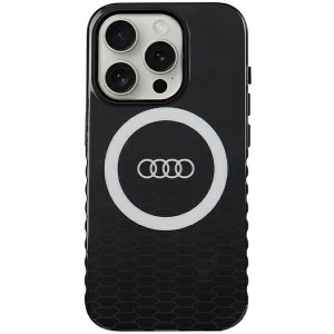 Audi iPhone 15 Pro Case MagSafe IML Q5 Logo Black