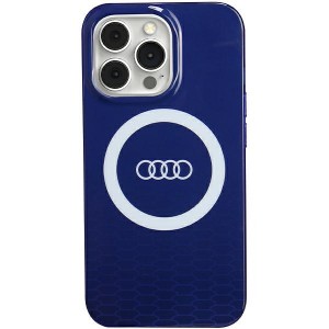 Audi iPhone 13 Pro Case MagSafe IML Big Logo Blue