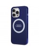 Audi iPhone 13 Pro Hülle Case MagSafe IML Big Logo Blau