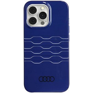 Audi iPhone 13 Pro Hülle Case MagSafe IML Logo Blau