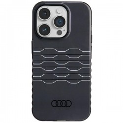 Audi iPhone 14 Pro Case MagSafe IML A6 Logo Black