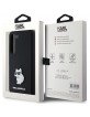 Karl Lagerfeld Samsung S23 Case Silicone Choupette Metal Black