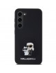 Karl Lagerfeld Samsung S23 Case Silicone Karl Choupette Black