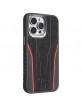 Audi iPhone 14 Pro Case Cover Genuine Leather MagSafe R8 Black