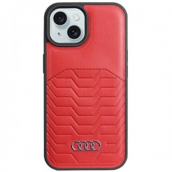 Audi iPhone 15 Plus / 14 Plus Case Cover MagSafe GT Series Red