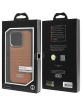 Audi iPhone 15 Pro Case Cover MagSafe GT Series Brown