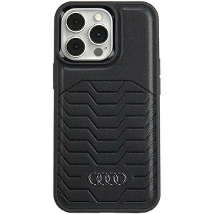 Audi iPhone 15 Pro Hülle Case Cover MagSafe GT Serie Schwarz