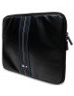 BMW Laptop Notebook Bag Sleeve 14 inch Carbon Blue Stripes Black