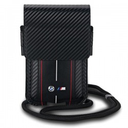 BMW Handytasche Wallet Bag Carbon Red Stripes M Schwarz