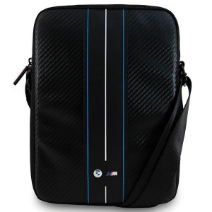 BMW Tablet Bag M Carbon Blue Stripes 10 inch Black