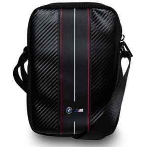 BMW Tablet Bag M Carbon Red Stripes 8 inch Black