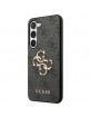 Guess Samsung S24+ Plus Case Cover Big Metal Logo 4G Black