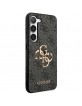 Guess Samsung S24 Case Cover Big Metal Logo 4G Black