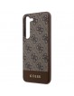 Guess Samsung S24 Case Cover Stripe 4G Brown