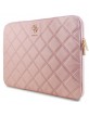 Guess Notebook / Laptop Bag Quilted 4G Sleeve 16" Pink