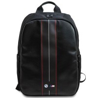 BMW Notebook Laptop Rucksack 16 Carbon Red Stripes Schwarz