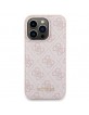 Guess iPhone 14 Pro Set MagSafe Case + Magnet Power Bank 5000 4G Pink