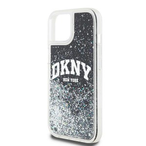 DKNY iPhone 11 Hülle Case Liquid Glitter Big Logo Schwarz