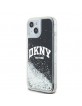 DKNY iPhone 14 / 15 / 13 Case Liquid Glitter Big Logo Black