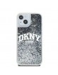 DKNY iPhone 14 / 15 / 13 Case Liquid Glitter Big Logo Black