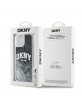 DKNY iPhone 14 / 15 / 13 Hülle Case Liquid Glitter Big Logo Schwarz