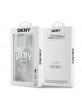 DKNY iPhone 15 Pro Hülle Case Liquid Glitter Big Logo Weiß