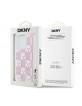 DKNY iPhone 15 Pro Hülle Case Liquid Glitter Multilogo Rosa