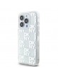 DKNY iPhone 15 Pro Case Liquid Glitter Multilogo White