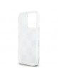 DKNY iPhone 15 Pro Hülle Case Liquid Glitter Multilogo Weiß