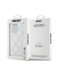 DKNY iPhone 15 Pro Case Liquid Glitter Multilogo White