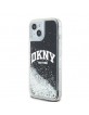 DKNY iPhone 15 Plus / 14 Plus Case Liquid Glitter Big Logo Black