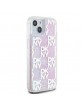 DKNY iPhone 15 / 14 / 13 Hülle Case Liquid Glitter Multilogo Rosa