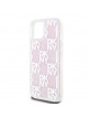 DKNY iPhone 15 / 14 / 13 Case Liquid Glitter Multilogo Pink