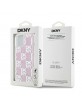 DKNY iPhone 15 / 14 / 13 Hülle Case Liquid Glitter Multilogo Rosa