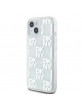 DKNY iPhone 15 / 14 / 13 Case Liquid Glitter Multilogo White