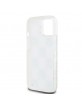 DKNY iPhone 15 / 14 / 13 Hülle Case Liquid Glitter Multilogo Weiß