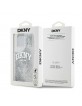 DKNY iPhone 15 Pro Max Hülle Case Liquid Glitter Big Logo Weiß