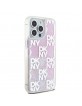 DKNY iPhone 15 Pro Max Case Liquid Glitter Multilogo Pink