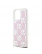 DKNY iPhone 15 Pro Max Case Liquid Glitter Multilogo Pink