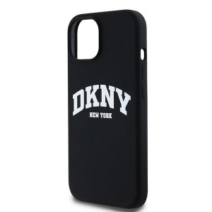 DKNY iPhone 12 / 12 Pro Case MagSafe Silicone Printed Logo Black