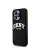 DKNY iPhone 13 Pro Case MagSafe Silicone Printed Logo Black