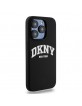 DKNY iPhone 13 Pro Hülle Case MagSafe Silikon Printed Logo Schwarz