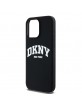 DKNY iPhone 13 Pro Max Hülle Case MagSafe Silikon Printed Logo Schwarz