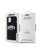 DKNY iPhone 14 / 15 / 13 Case MagSafe Silicone Printed Logo Black