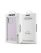 DKNY iPhone 14 Pro Max Case MagSafe Silicone Metal Logo Pink
