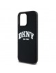 DKNY iPhone 14 Pro Max Hülle Case MagSafe Silikon Printed Logo Schwarz